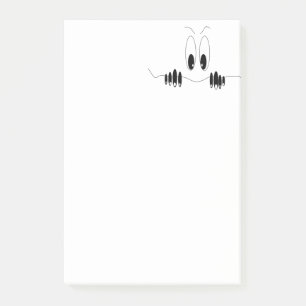Funny Post it Notes mit Neugier Augen Post-it Klebezettel
