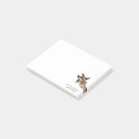 Funny Post it Notes Playful Giraffe - Custom Text