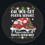 Funny Postal Worker Christmas Joke Mailman Sie bek Runder Aufkleber<br><div class="desc">Postdienst tee Postal Workers tee. Diese phantastische Postarbeiterkleidung ist für Postbote, Briefträger, Postbote, Servicekräfte oder alle, die ihren Postfachdienst an der Post, Postarbeitertagstee Lieben. Funny Post Shirt Mitarbeiter, ja ich bin Ihr Mailman Nein, ich weiß nicht wo Ihr Karo ist. Sind Sie einer der Coolen Postdienstleister oder Post Office-Mitarbeiter? Dann...</div>