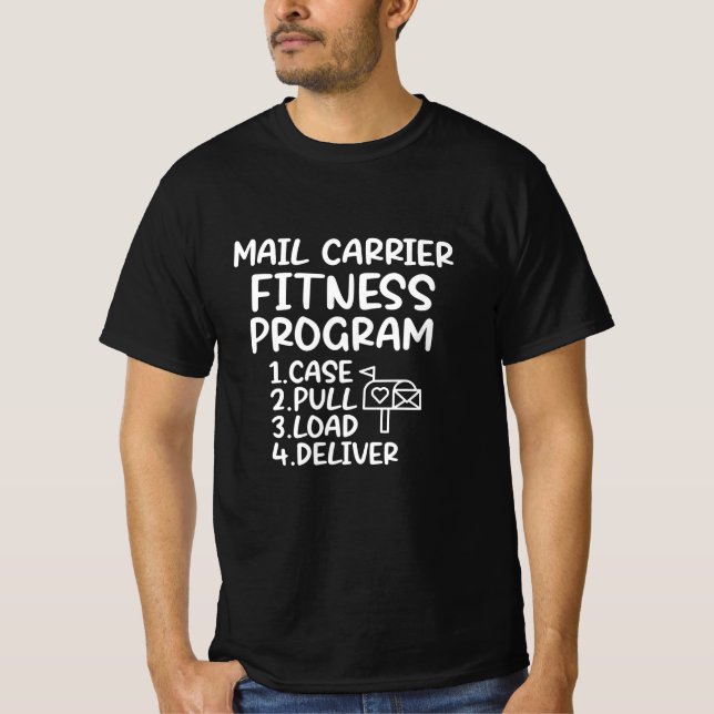 Funny Postal Worker Design für einen Mailman T-Shirt (Vorderseite)