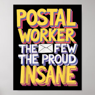 Funny Postal Worker Quote Meme Design Poster