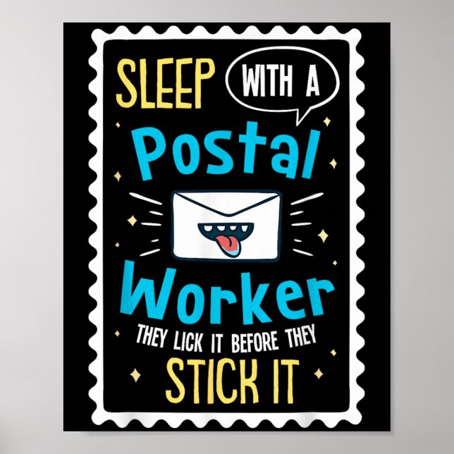Funny Postal Worker Sprichwort - Mailman Postman P Poster (Vorne)