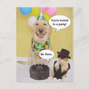 Funny Postcard Einladung