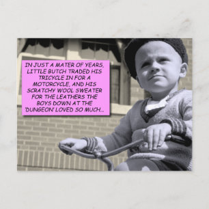 Funny Postcard - Little Butch Postkarte