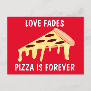 FUNNY POSTCARDS PIZZA IST FEIER POSTKARTE