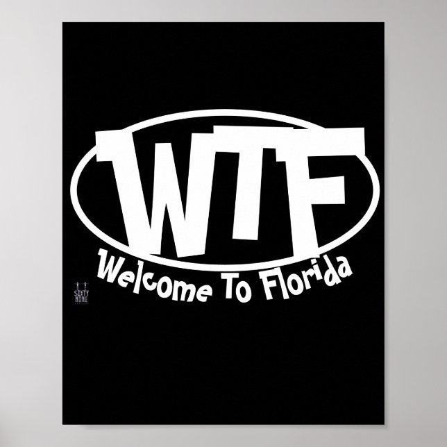 Funny Poster "Welcome to Florida" (Vorne)