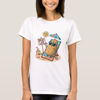 Funny Potato Beach Life Design - Spud Life Spaß I T-Shirt
