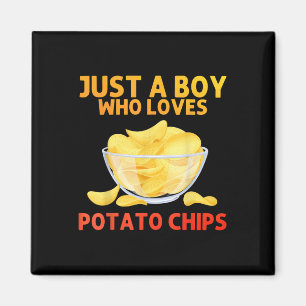 Funny Potato Chips Kunst für Männer Jungen Kinder Magnet