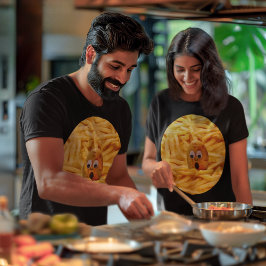 Funny Potato Gesicht Trauern Französisch Fries Uni T-Shirt