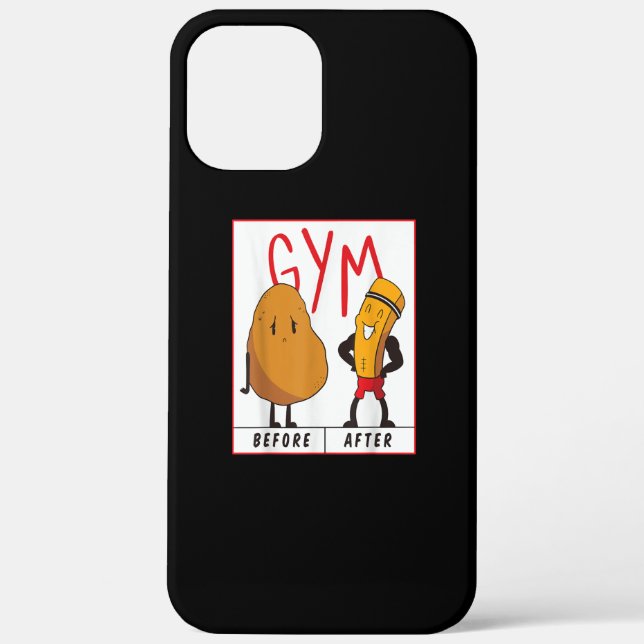 Funny Potato Gym vor dem Workout Geschenk Fitness Case-Mate iPhone Hülle (Rückseite)