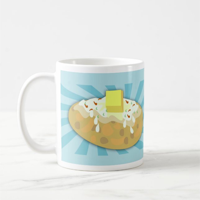 Funny Potato Liebhaber Design Tasse (Links)