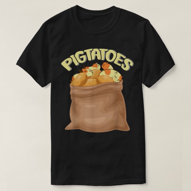 Funny Potatoe Guinea Pig T-Shirt (Design vorne)