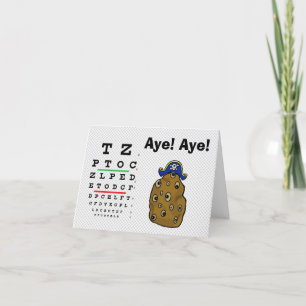 Funny Potatoe nimmt die Grußkarte des Auges auf Karte