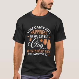 Funny Pottery kann Glück nicht kaufen kann Geschen T-Shirt