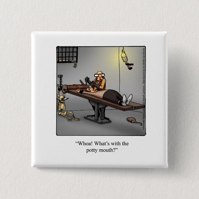 Funny "Potty Mouth" Button (Vorderseite)