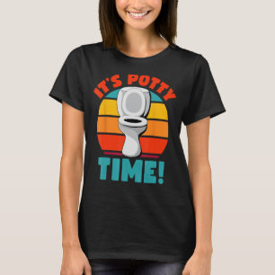 Funny Potty Training Es ist Potty Time Toilet Spaß T-Shirt