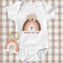 Funny Powered by Nickerchens Schlafen Hippo Baby Strampler