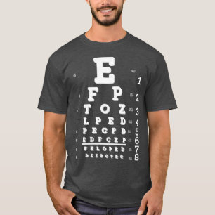 Funny Prank Blake Eye Chart Extest T-Shirt
