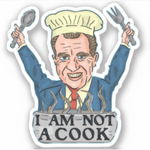 Funny Präsident Richard Nixon Ich bin kein Cook-Ko Aufkleber