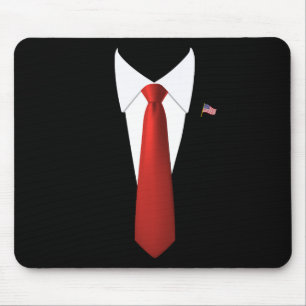 Funny Präsident Trump Anzug Lazy Halloween Costume Mousepad