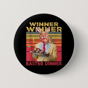 Funny Präsident Trump Gewinner Osterfest Button