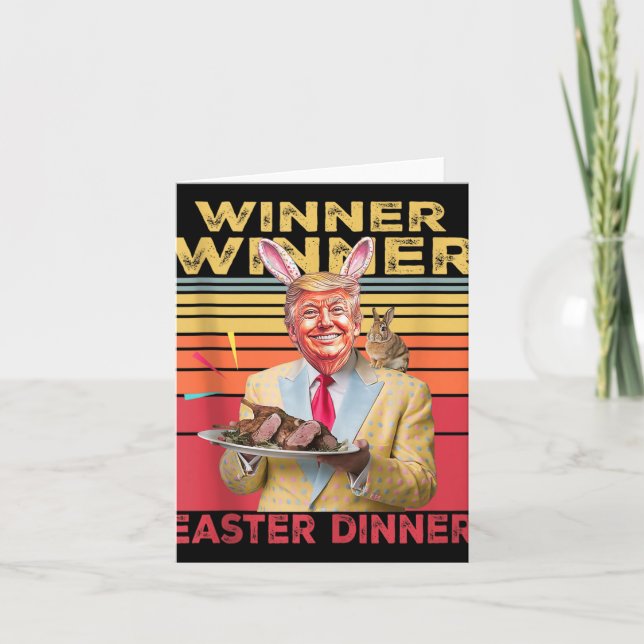 Funny Präsident Trump Gewinner Osterfest Karte (Vorderseite)