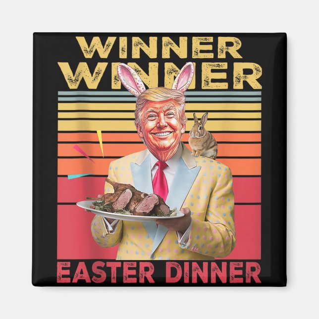 Funny Präsident Trump Gewinner Osterfest Magnet (Vorne)