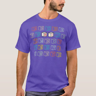 Funny Pre K Kindergarten Hi Alphabet Zurück in Sch T-Shirt