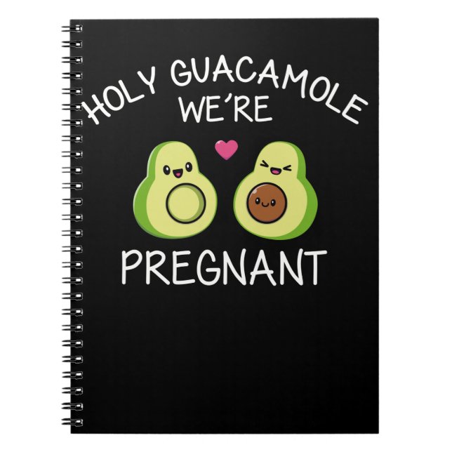 Funny Pregnancy Ankündigung Avocado Joke Notizblock (Vorderseite)