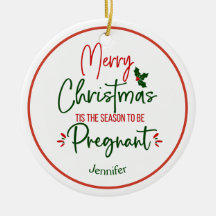 Funny Pregnancy Ankündigung Weihnachten