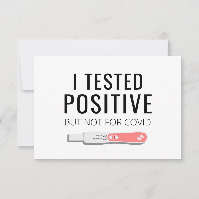 Funny Pregnancy Announcement Card für Ehemann Ankündigung (Vorderseite)