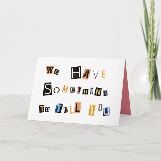 Funny Pregnancy enthüllt Ankündigung Großmutter (Vorderseite)