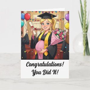 Funny Pregnancy Uni-Abschluß Card Karte