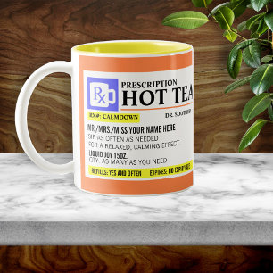 Funny Prescription Hot Tee Tasse