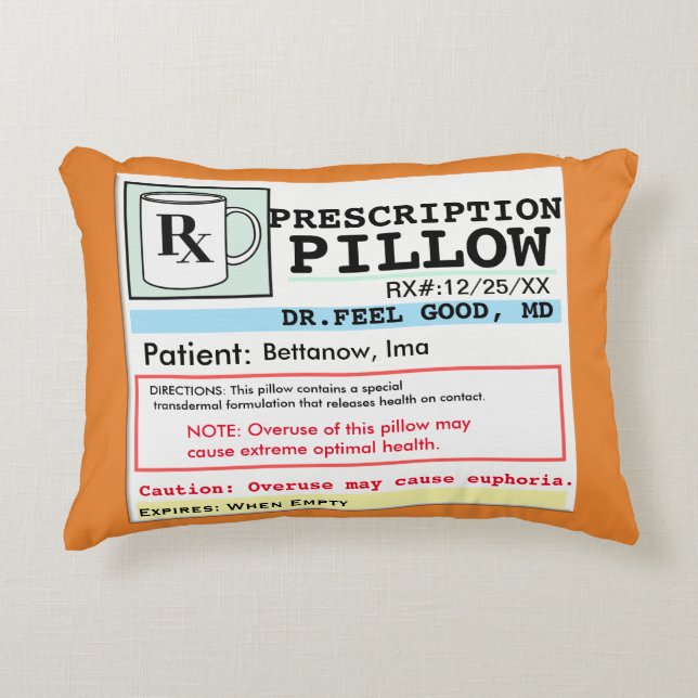 Funny Prescription Pillow Zierkissen (Vorderseite)