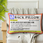 Funny Prescription Stärke Lendenkissen<br><div class="desc">Großartiges Design für das verschreibungspflichtige Label für diesen lustigen Lumbalpfeiler</div>
