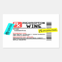 Funny Prescription Weinwarnung Personalisiert