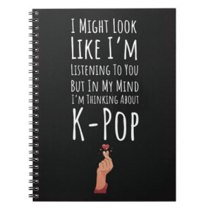 Funny Present For K-Pop Fans I Liebe Kpop Spaß Notizblock