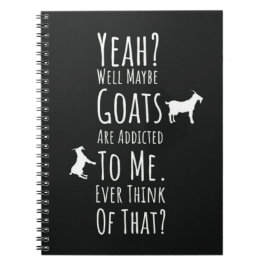 Funny Presents For Goat Lovers Farm Animals Humor Notizblock