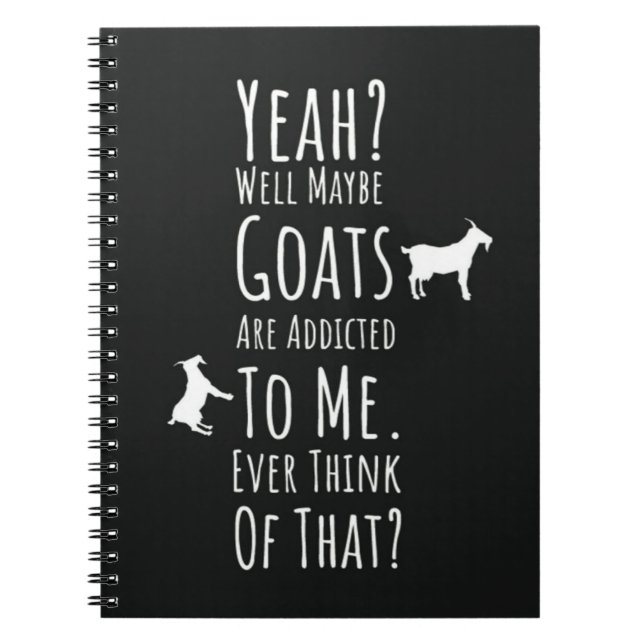 Funny Presents For Goat Lovers Farm Animals Humor Notizblock (Vorderseite)