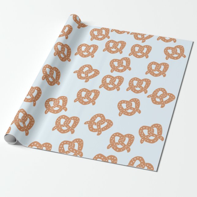 Funny Pretzel Wrapping Paper Geschenkpapier (Ungerollt)