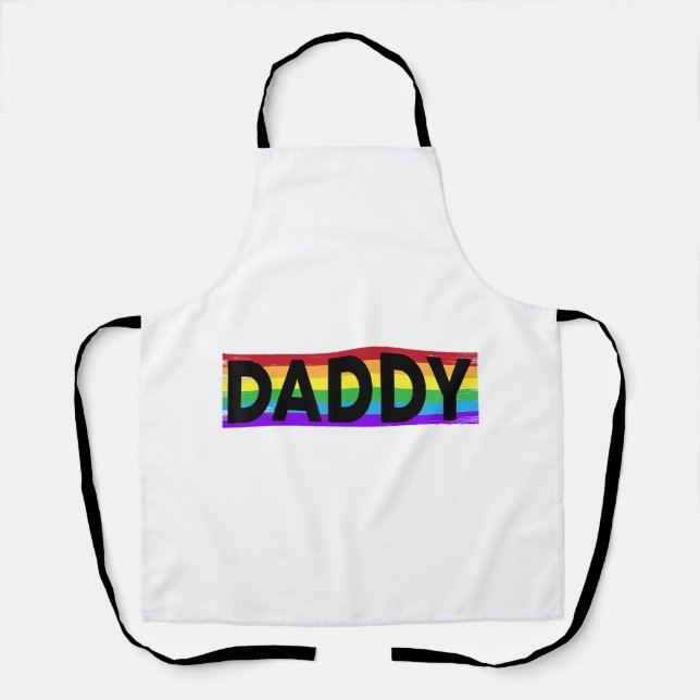 Funny Pride Daddy - Proud Gay Lesbian LGBT Geschen Schürze (Vorderseite)