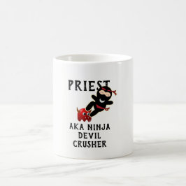 Funny Priest Geschenk AKA Ninja Devil Crusher Tasse