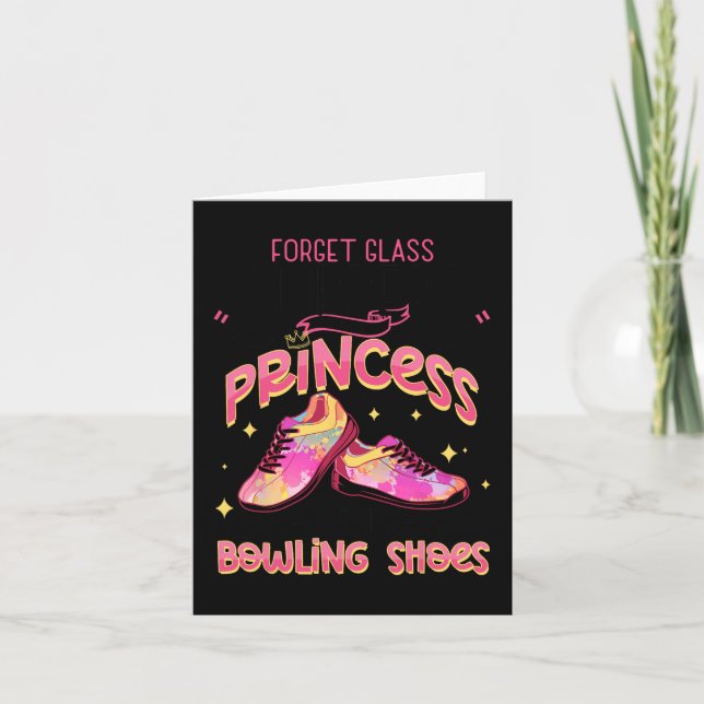 Funny Princess Bowling Shoes Bowlers Karte (Vorderseite)