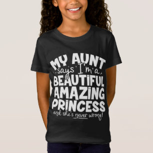 Funny Princess einzigartiges Geschenk für Nichte v T-Shirt