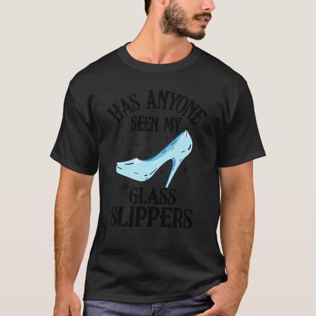 Funny Princess Glass Slippers Fairy Tale Gir T-Shirt (Vorderseite)