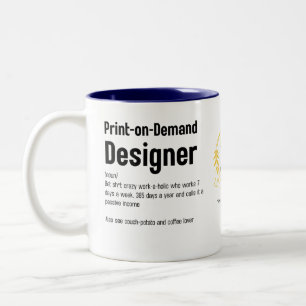 Funny Print on Demand Dictionary Definition LeahG Zweifarbige Tasse