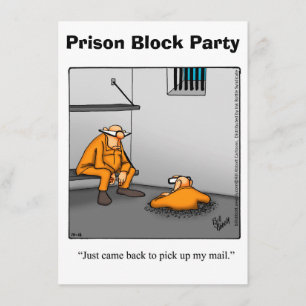 Funny Prison Block Party Einladungen