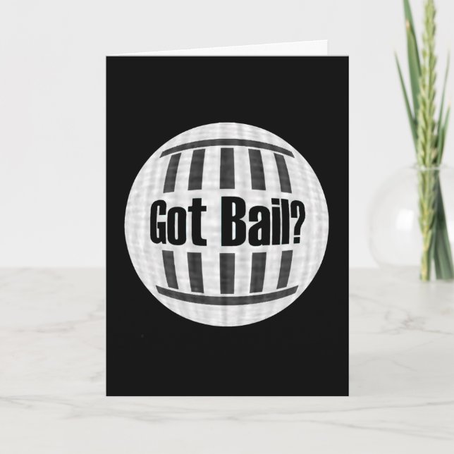 Funny Prison Grußkarte Karte (Vorderseite)