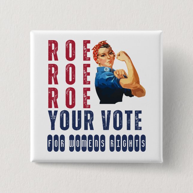 Funny Pro Choice Retro feministischer politischer  Button (Vorderseite)